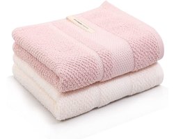 Katoenen Handdoeken - Badhanddoeken Set - Dagelijks Gebruik - Zacht Absorberend - 76x34cm - Argento