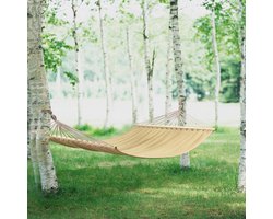 Katoenen hangmat 200-220x150 cm tot 200 kg beige