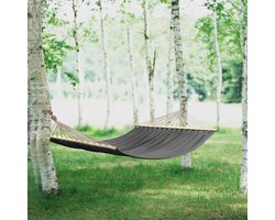 Katoenen hangmat 200-220x150 cm tot 200 kg grijs