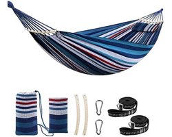 Katoenen Hangmat met Verstelbare Hoogte en Draagvermogen tot 300 kg