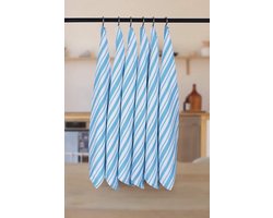 Katoenen Keukenhanddoek 100% - Grijze Vaatdoek met Hangluis - 18x28 inch 6-Pack - Snel Droog