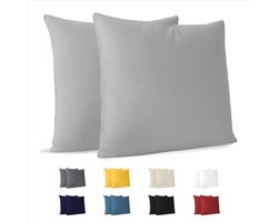 Katoenen Kussenslopen 30x30 cm - Set van 2 - Hypoallergeen en Zacht - Perfect voor Diverse Kussens