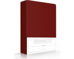 Katoenen Lakens Romanette Bordeaux-200 x 250 cm