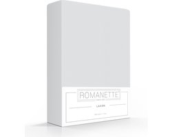 Katoenen Lakens Romanette Lichtgrijs-150 x 200 cm