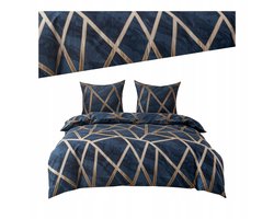 Katoenen satijnen dekbedovertrek 200x220cm met 2 kussenslopen 70x80cm