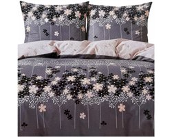 Katoenen Satijnen Dekbedovertrek Set 160x200 cm - Diverse patronen