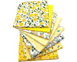 Katoenen stof 50 x 50 cm - 8 stuks - kledingstof decoratief gordijn bekleding kinderstoffen scrapbooking quilten DIY - hobby creatief - patchwork diversiteit