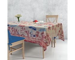 Katoenen Tafellaken, 6 personen,136x180, kleurig, Italiaanse collectie
