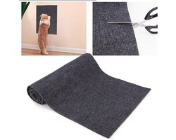 Katten krabmat Meubelbeschermers van DIY Zelfklevende Klimmende Kattenkrabber Anti-kras Beschermer voor Bank Bank Katten krabmat voor Muur (40*100cm) - donkergrijs