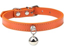 Kattenhalsband met Belletjes - Halsband voor Huisdieren - Oranje
