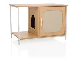 Kattenhuis / dressoir KITTYHOME 1 80x48x55 cm beuken / withjh LIVING