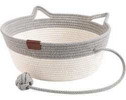 Kattenmand Bed | Katoenen Touw Boho Krabben Huisdier Benodigdheden, Kleine Hond Bed Kat Meubels, voor Kitten Puppy Home Decor Balkon Woonkamer Indoor Outdoor Tuin Yard Patio
