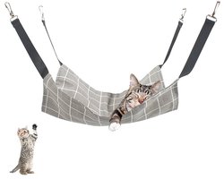 Kattenmand - Hangmat Voor Katten - Cat Shelf - Hangmat Kat - Kattenplank - Kattenbed - Katten Hangmat - Huisdierhangmat - Kattenschommel - Muurhangmat Voor Katten - Kattenmand Hangend - Met Verstelbare Bandjes - Wasbaar - 57 X 47 Cm