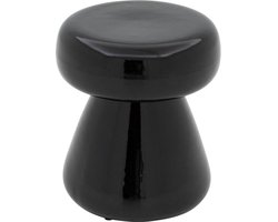 Kave Home - Bijzettafel Manya van zwart keramiek Ø 38 cm