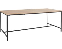 Kavi - Eettafel 200 cm 8 plaatsen in Zwart Eiken (76 x 200 x 100 cm)
