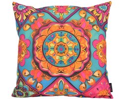 Kaya Mandala #1 Kussenhoes | Outdoor / Buiten Collectie | 45 x 45 cm | Katoen/Polyester