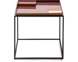 Kayoom - Bijzettafel Famosa - Paars / Roze - 40x40x40cm (LxBxH)