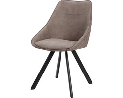 Kayoom - Cowboy 110 - Eetkamerstoel - Stoel - Bruin - Set van 2