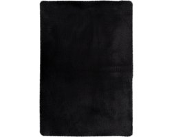 Kayoom - Hoogpolig Badkamer Tapijt - Wasbaar - Donkergrijs (125) - 40 x 60cm - Antislip - Douchemat - Badmat - WC mat - Badkamermat