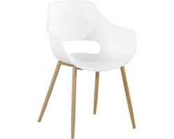 Kayoom - Kuipstoel - Eetkamerstoel - Alice - 2 stuks - Wit