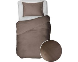 Kayori Akemi Dekbedovertrek - Antracite Effen Lyocel - B 140 x L 200 cm/B 140 x L 220 cm - 1-persoons Vochtabsorberend/Luchtdoorlatend/Omkeerbaar/Sneldrogend - KAY008630-140 x 200-220 cm