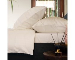 Kayori Akemi Dekbedovertrek Tencel - 200x200-220 + 2 slopen - Tweepersoons - Zacht, Verkoelend & Antibacterieel - Offwhite