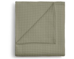 Kayori Goya Bedsprei - Eenpersoons - 180x260 cm - Olijfgroen