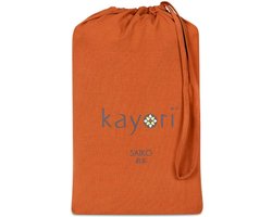 Kayori Hoeslaken - Doublejersey - (hoekhoogte 40 cm ) Leather - B 80/90/100 x L 200/220 cm - 1-persoons Anti-allergisch/Strijkvrij - Geschikt voor Standaard Matras/Boxspring/Matras + Topper/Waterbed - KAY007242-B 80/90/100 x L 200/220 cm