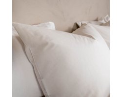 Kayori Kai Dekbedovertrek Katoen - 240x200-220 + 2 slopen - Lits-jumeaux - Biologisch Katoen - Wit