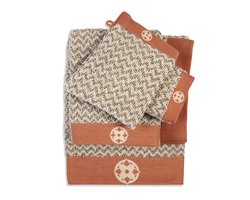 Kayori Kakeyu Handdoek - 50x100 cm - Set van 3 - Groen