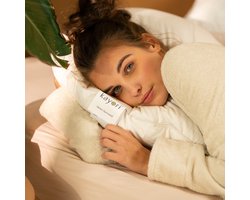 Kayori Konsei Hoofdkussen Dons Stevig - 100% GOTS Katoenen Tijk - Luchtig & Warm - 60x70 cm