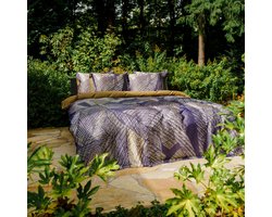 Kayori Kymani Dekbedovertrek Egyptisch Satijn - 260x200-220 + 2 slopen - Lits-jumeaux 100% Egyptisch Katoensatijn - Goud