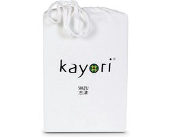 Kayori Matrasbeschermer - Jersey - (hoekhoogte 40 cm ) White - B 180 x L 200/220 cm - Lits-jumeaux Luchtdoorlatend - Geschikt voor Standaard Matras/Boxspring/Matras + Topper/Waterbed - KAY005027-B 180 x L 200/220 cm