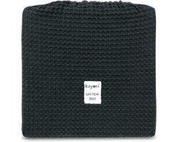 Kayori Osaka - Bedsprei - Waffle - 180/260 - Zwart