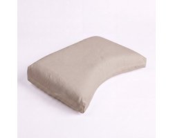 Kayori Saiko Kussensloop Premium Jersey - 40x60 - Set van 2 - Taupe