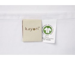 Kayori Shizu Kussensloop Katoenperkal 60x70 2 Stuks - wit