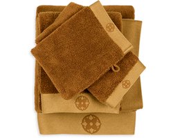 Kayori Taoru Handdoek - 50x100 cm - Set van 3 - Goud