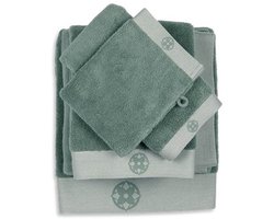 Kayori Yu Handdoek - 60x110 cm - Set van 3 - Donkergroen