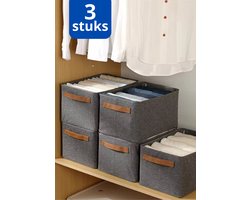 KAYSLUS - Organizer - Opbergbox - 3 stuks - Kledingkast - Kayslus - Kleding