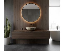 KAYvit Canyon marmerlook opbouw waskom | bruin 405X405X130