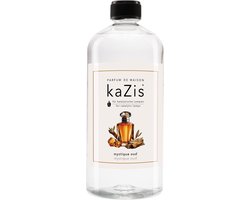 KAZIS 'Mystique Oud' - 1000 ml huisparfum navulling geschikt voor LampAir, Ashleigh & Burwood en Lampe Berger.