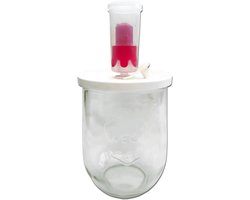 Kefirshop - Weck- en fermentatiepot met driedelig waterslot, 1 liter