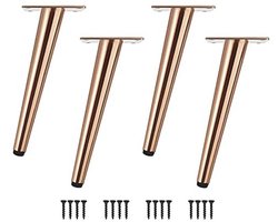 Kegel Meubelpoten Set van 4 - Metaal Tafelpoten met Antislip Basis voor Diverse Meubels
