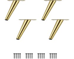 Kegel Meubelpoten Set van 4 - Metaal Tafelpoten met Antislip Basis voor Diverse Meubels