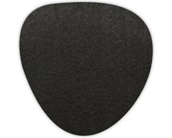 Kei onderzetters - Vilt - Zwart - 6 stuks - ø 9,5 cm - Tafeldecoratie - Glas onderzetter - Cadeau - Woondecoratie - Woonkamer - Tafelbescherming - Onderzetters Voor Glazen - Keukenbenodigdheden - Woonaccessoires - Tafelaccessoires