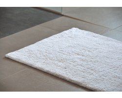 Kela Badkamer - Bath Mat Ladessa Uni (White) 80 x 50 cm