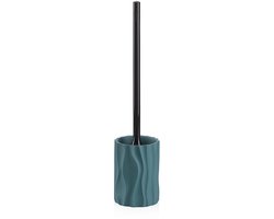 Kela Badkamer - Merida Toiletborstel met Houder - Polyresin - Blauw