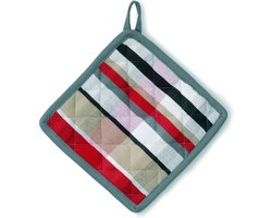Kela Keuken - Tabea Pannenlap Set van 4 stuks - Kunststof - Bruin