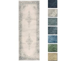 Kelim Vintage Vloerkleed - Crème 80 X 145 cm - Premium Laagpolig Woonkamer Tapijt - Anti-Slip, Machinewasbaar & Super Zacht