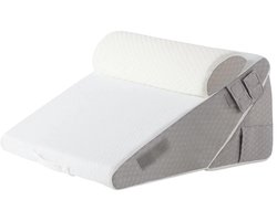 Kelseek leeskussen - Bookseat - Bedwigkussen - Ontspanningskussen - Slaapsteunkussen - Hellingkussen - Leeskussen voor in bed - Traagschuim - Verstelbaar